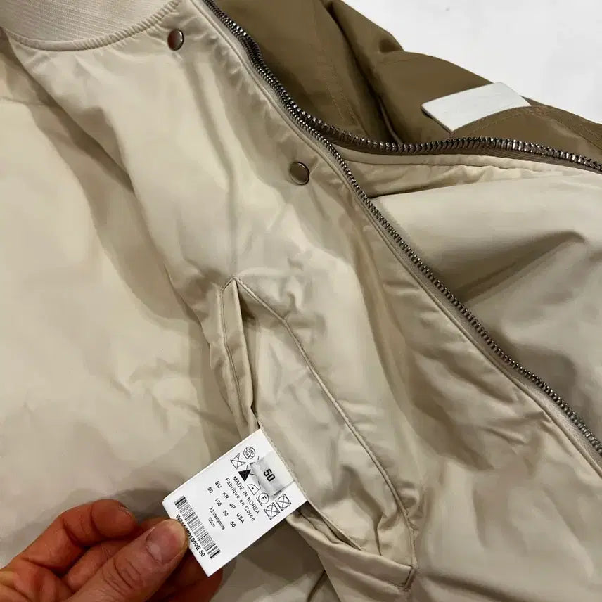 [BUNJANG] Wooyoungmi White Logo MA-1 Jacket / 우영미 백로고 마원 자켓