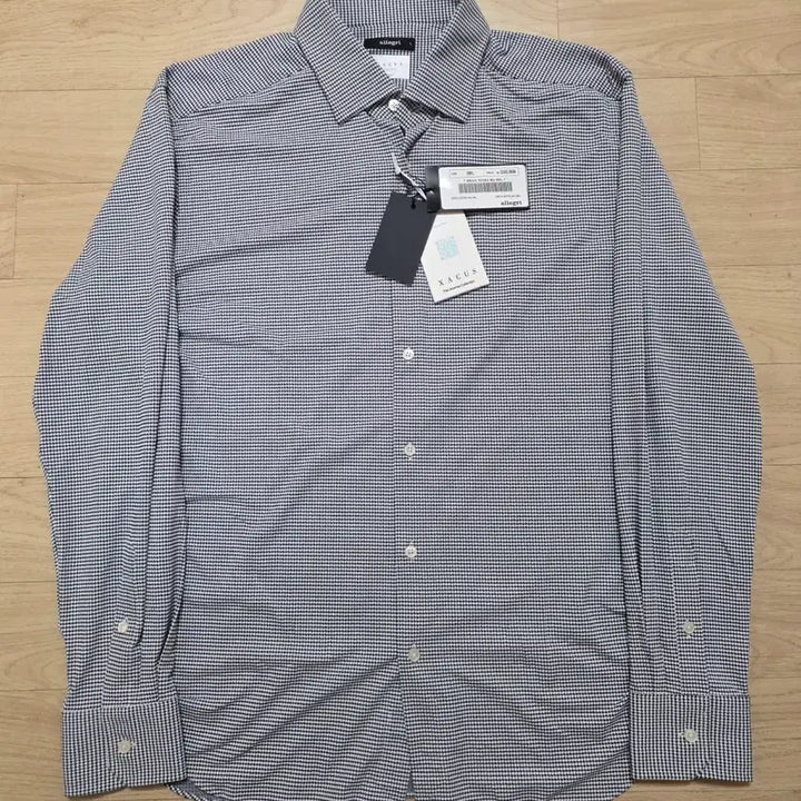 [BUNJANG] Xacus Houndstooth Check Shirt / 알레그리 Xacus 하운드투스 체크무늬 셔츠 L 105 정가 35만원