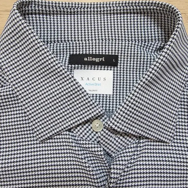 [BUNJANG] Xacus Houndstooth Check Shirt / 알레그리 Xacus 하운드투스 체크무늬 셔츠 L 105 정가 35만원