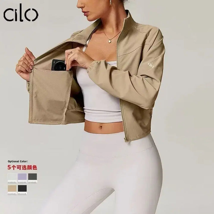 [BUNJANG] alo Crop Jacket / alo 알로 클롭 자켓