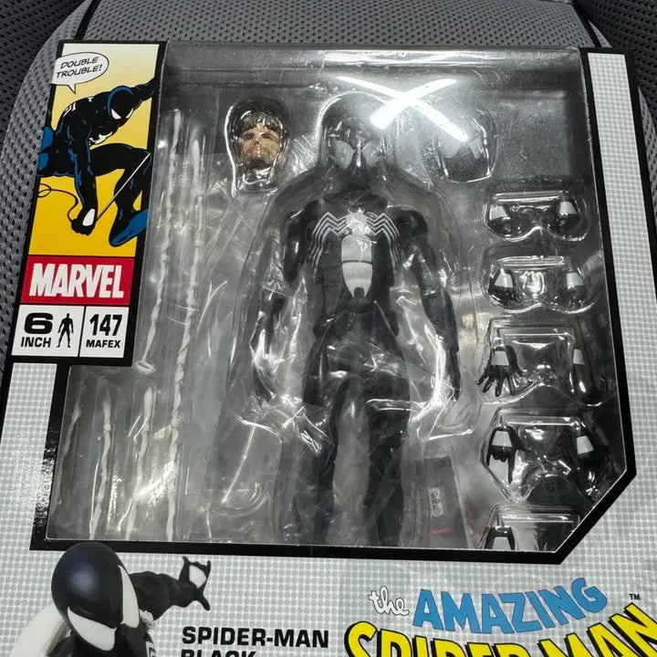 [BUNJANG] Mafex Spider-Man Black Suit Action Figure (Unsealed) / (개봉품)  마펙스 스파이더맨 블랙 코스튬 액션 피규어