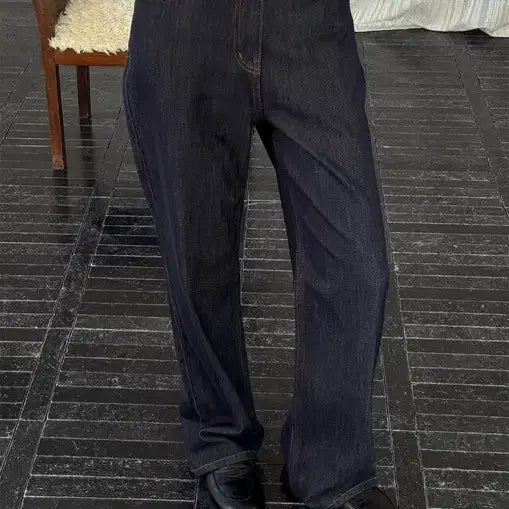 [BUNJANG] KINDABEGIE Classic Raw Denim Jeans (Long Version, L) / 킨다베이지 클래식 생지 데님(롱버전, L)
