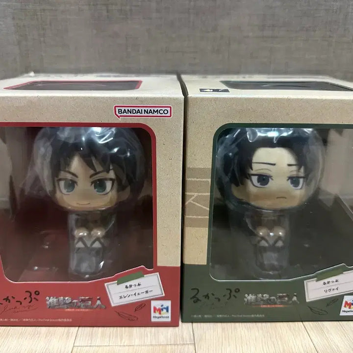 [BUNJANG] Attack on Titan Look Up Figure Eren &amp; Levi / 진격의 거인 룩업 피규어 에렌 리바이 (택포12)