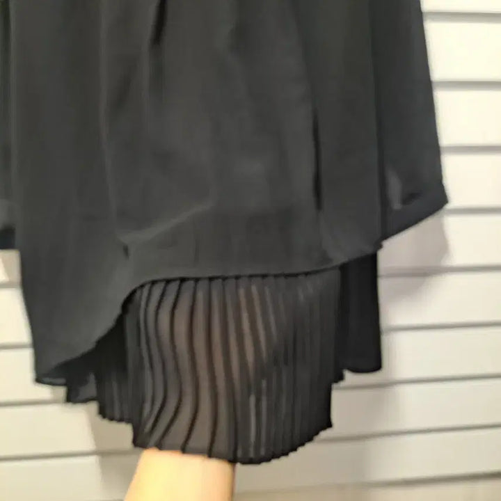 [BUNJANG] ELLEN TRACY Pleated Layered Blouse / ELLEN TRACY 블랙 플리츠 레이어드 블라우스77/옷장꾸미기