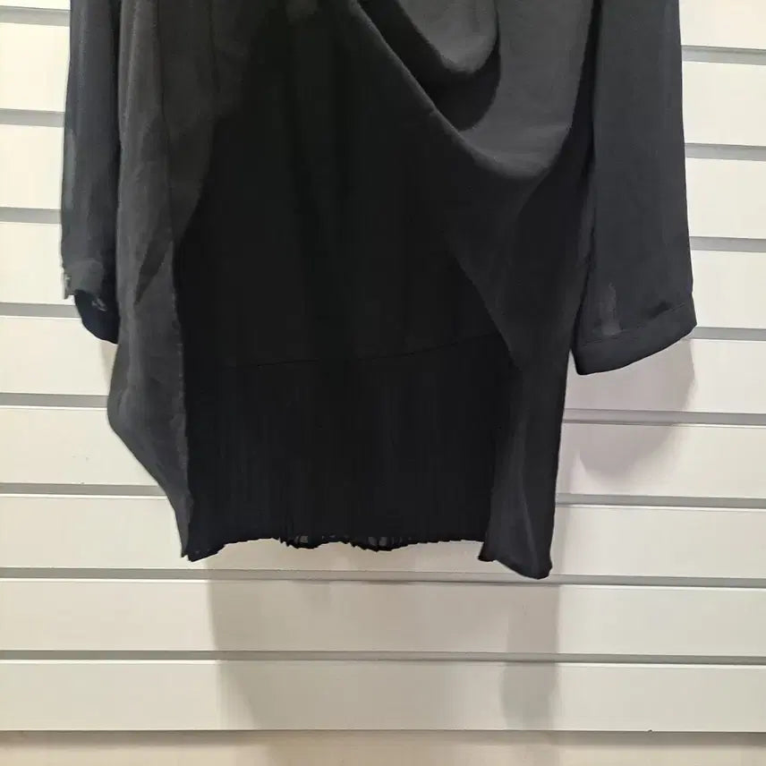 [BUNJANG] ELLEN TRACY Pleated Layered Blouse / ELLEN TRACY 블랙 플리츠 레이어드 블라우스77/옷장꾸미기