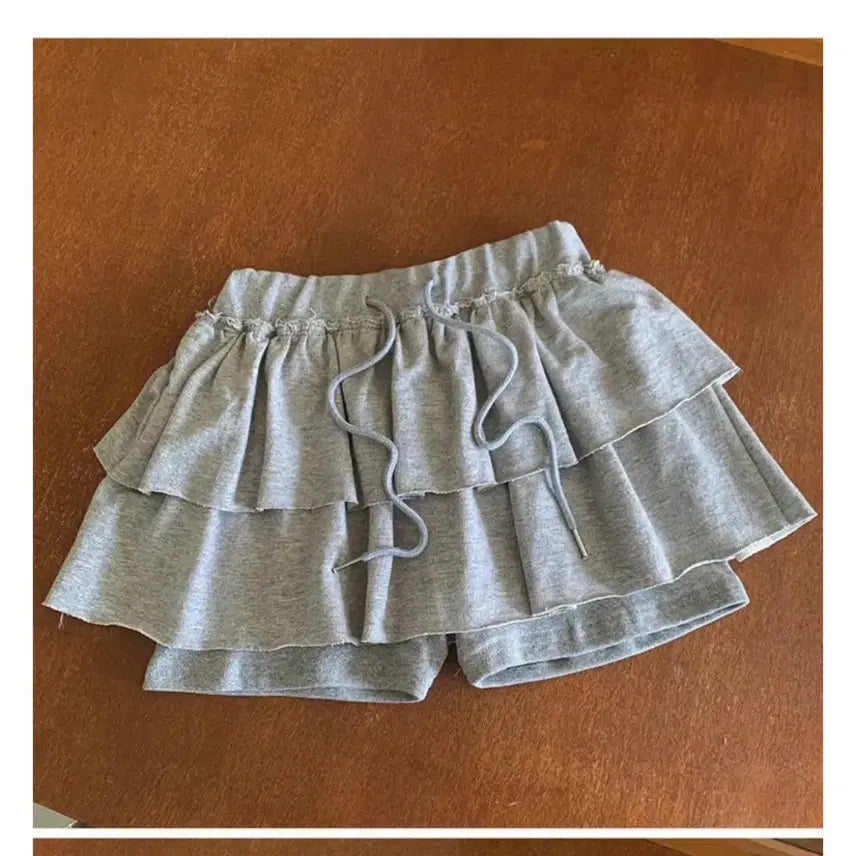 [BUNJANG] Hollie Kankan Skirt Gray / 홀리 캉캉 스커트 그레이