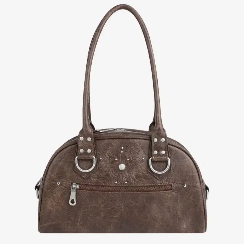 [BUNJANG] Lee Woo Gama Karas Studded Bag Brown / 이우가마카라스 스터드백 브라운