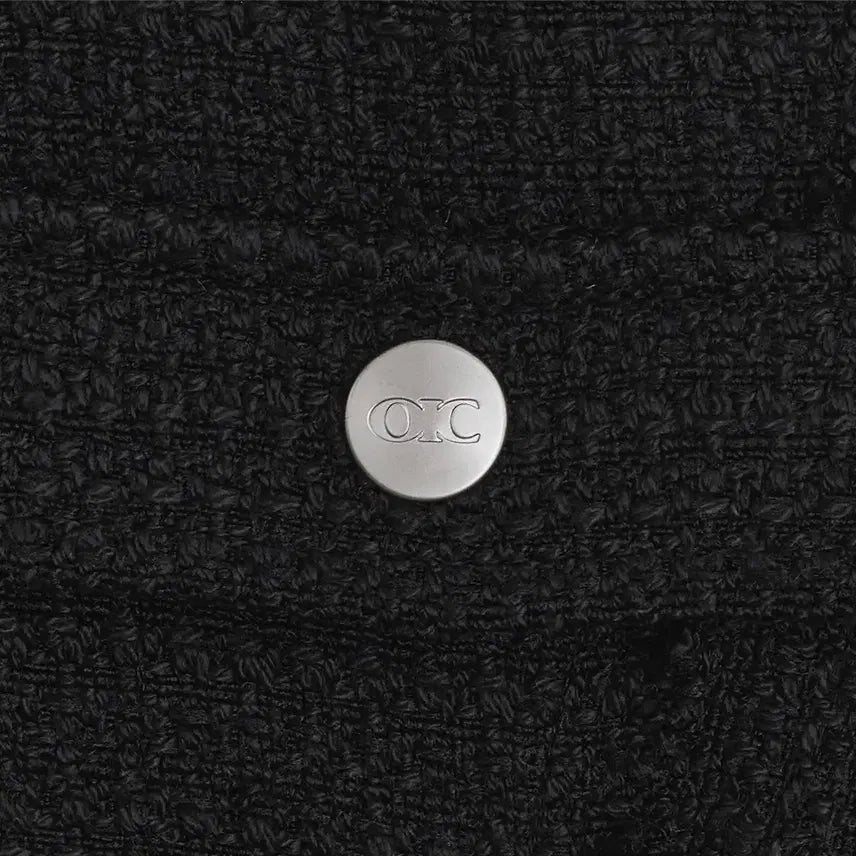 [SOLD OUT] 새상품) 오아이오아이 클래식 트위드 집업 [BLACK]