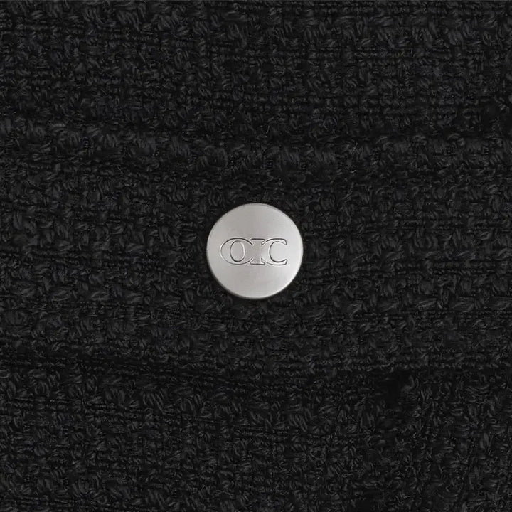 [SOLD OUT] 새상품) 오아이오아이 클래식 트위드 집업 [BLACK]