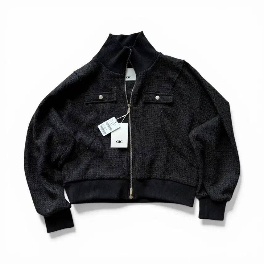 [SOLD OUT] 새상품) 오아이오아이 클래식 트위드 집업 [BLACK]