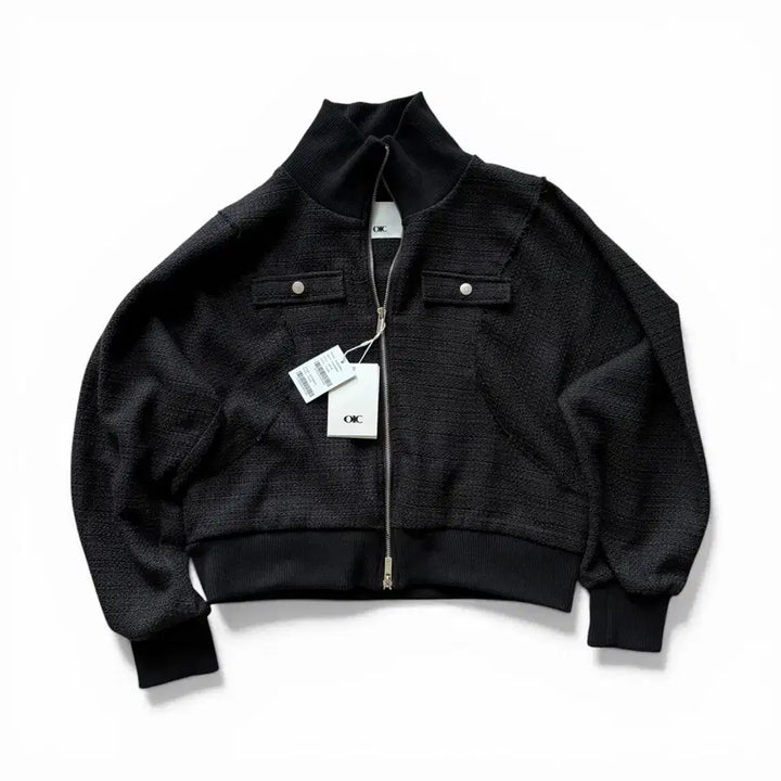 [SOLD OUT] 새상품) 오아이오아이 클래식 트위드 집업 [BLACK]