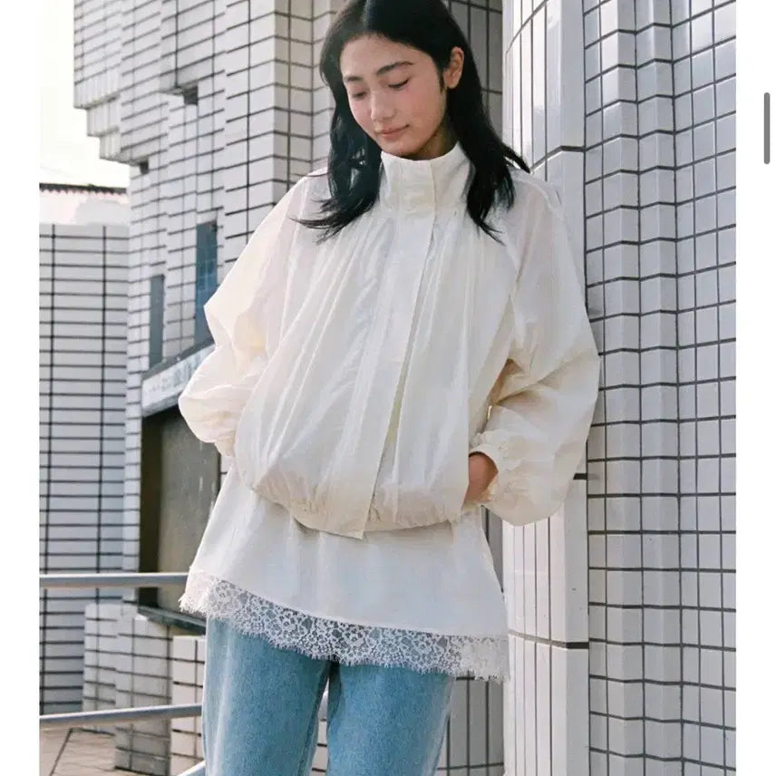 [BUNJANG] Mango Please PIORA Shirring Blouson (Cream) / [새상품] 망고매니플리즈 PIORA 피오라 셔링 블루종(크림)
