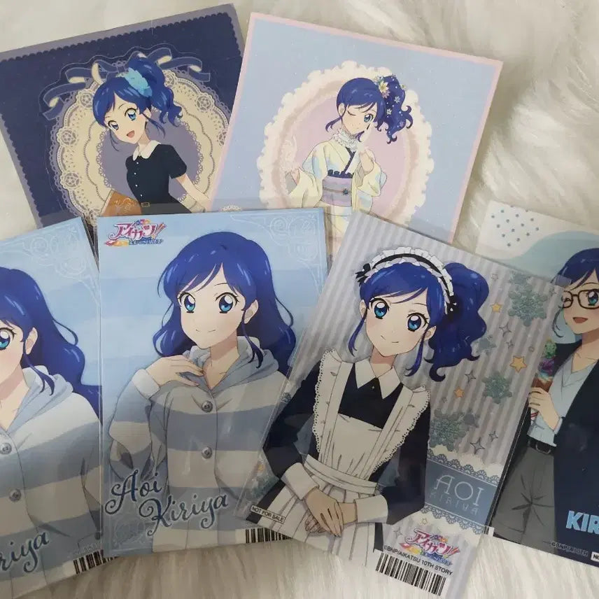 [BUNJANG] Aikatsu! Aoi (Marine) Bromide &amp; Sticker Set / 아이카츠 아이엠스타 아오이 마린 브로마이드,스티커 일괄판매