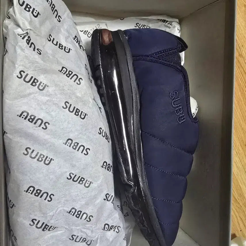 [SOLD OUT] SUBU 패딩 슬리퍼 네이비 새상품