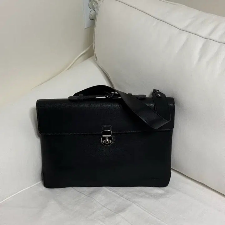 [BUNJANG] LOTUFF Natural Cowhide Leather Briefcase Shoulder Bag / 로터프 천연 소가죽 서류 가방 숄더백