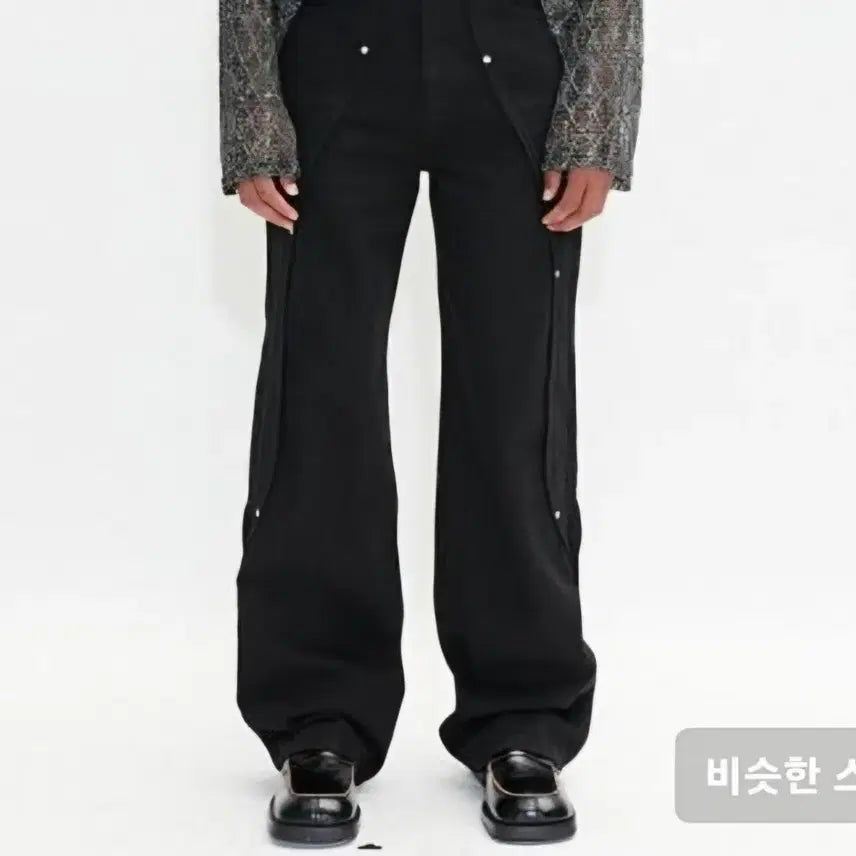 [SOLD OUT] [36] 앤더슨벨 메튜 커브 진 블랙 롱버전