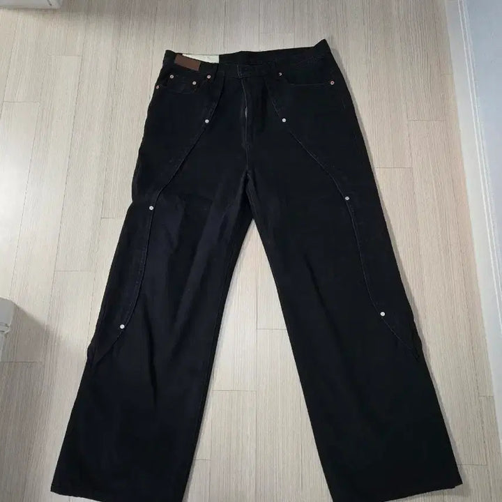 [SOLD OUT] [36] 앤더슨벨 메튜 커브 진 블랙 롱버전