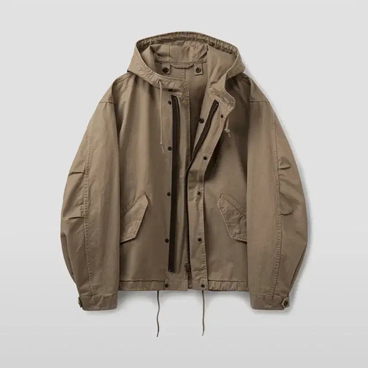 [BUNJANG] Union Blue M51 Short Parka Beige / 유니온블루 M51 숏 파카 베이지