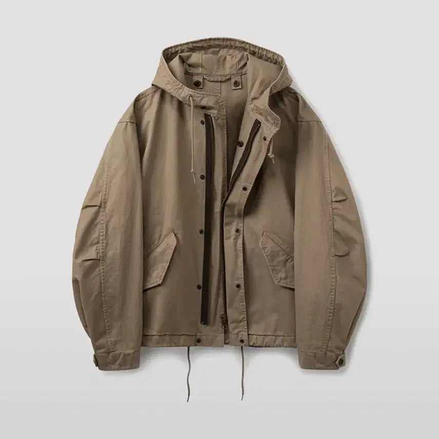 [BUNJANG] Union Blue M51 Short Parka Beige / 유니온블루 M51 숏 파카 베이지