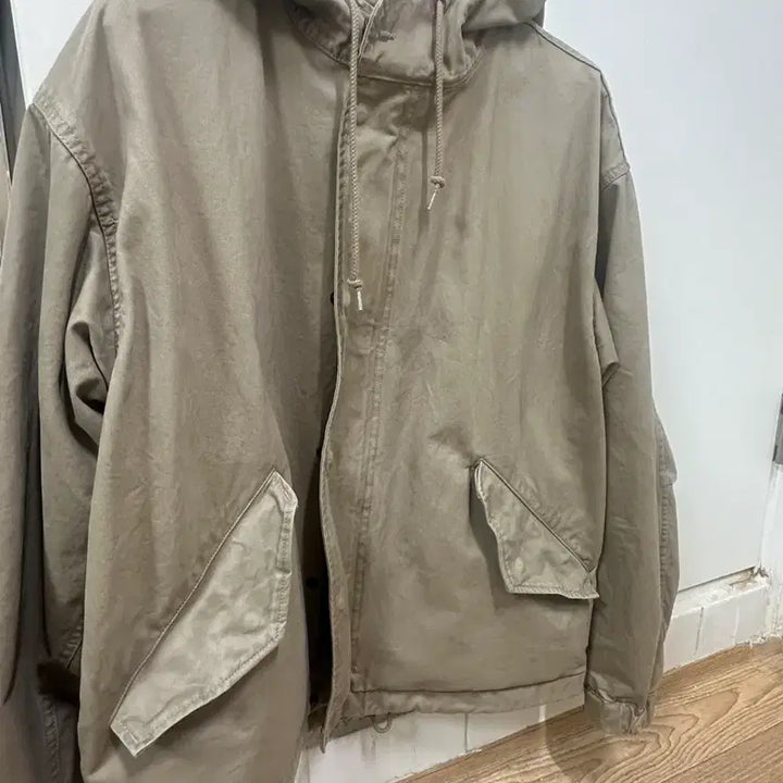 [BUNJANG] Union Blue M51 Short Parka Beige / 유니온블루 M51 숏 파카 베이지