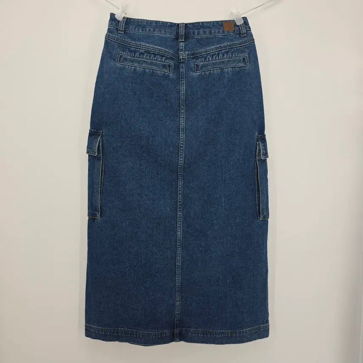 [SOLD OUT] 스튜디오 톰보이 데님 카고 롱 스커트 28-29