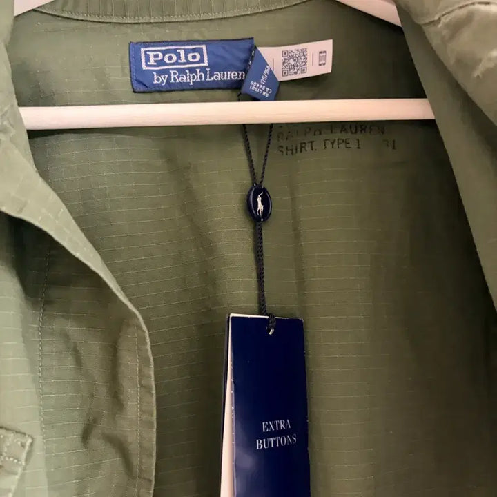 [BUNJANG] Polo Ralph Lauren Ripstop Utility Overshirt Olive / 폴로 랄프로렌 립스탑 유틸리티 오버셔츠 올리브 M