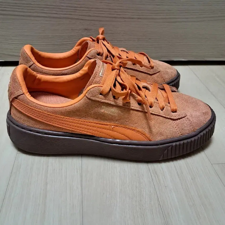 [BUNJANG] Puma x Mardi Mercredi Suede Bright Melon Sneakers / 푸마x마르디 메크르디 스웨이드 브라이트 멜론.사이즈 255