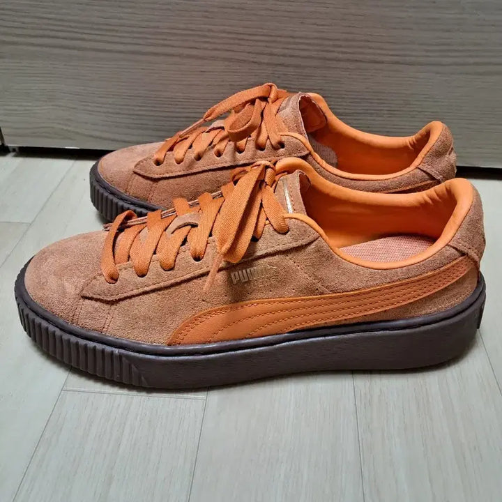 [BUNJANG] Puma x Mardi Mercredi Suede Bright Melon Sneakers / 푸마x마르디 메크르디 스웨이드 브라이트 멜론.사이즈 255