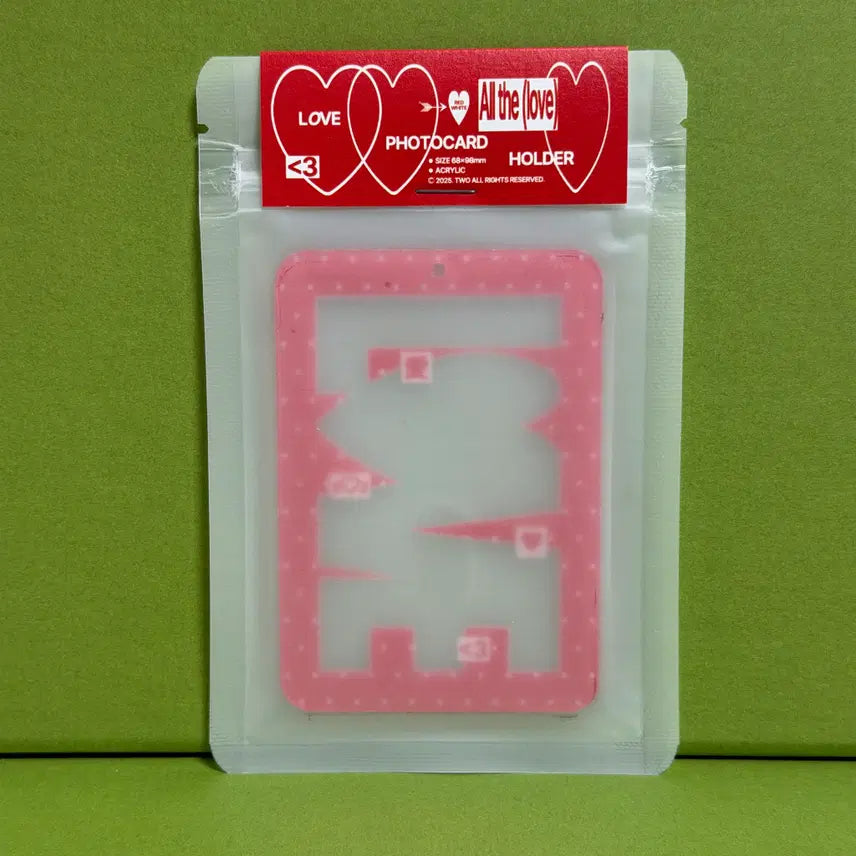 [SOLD OUT] TWO 러브 포카 홀더 레드화이트
