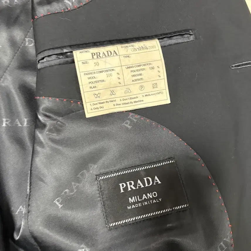 [SOLD OUT] 프라다 블랙 남성 블레이저 자켓