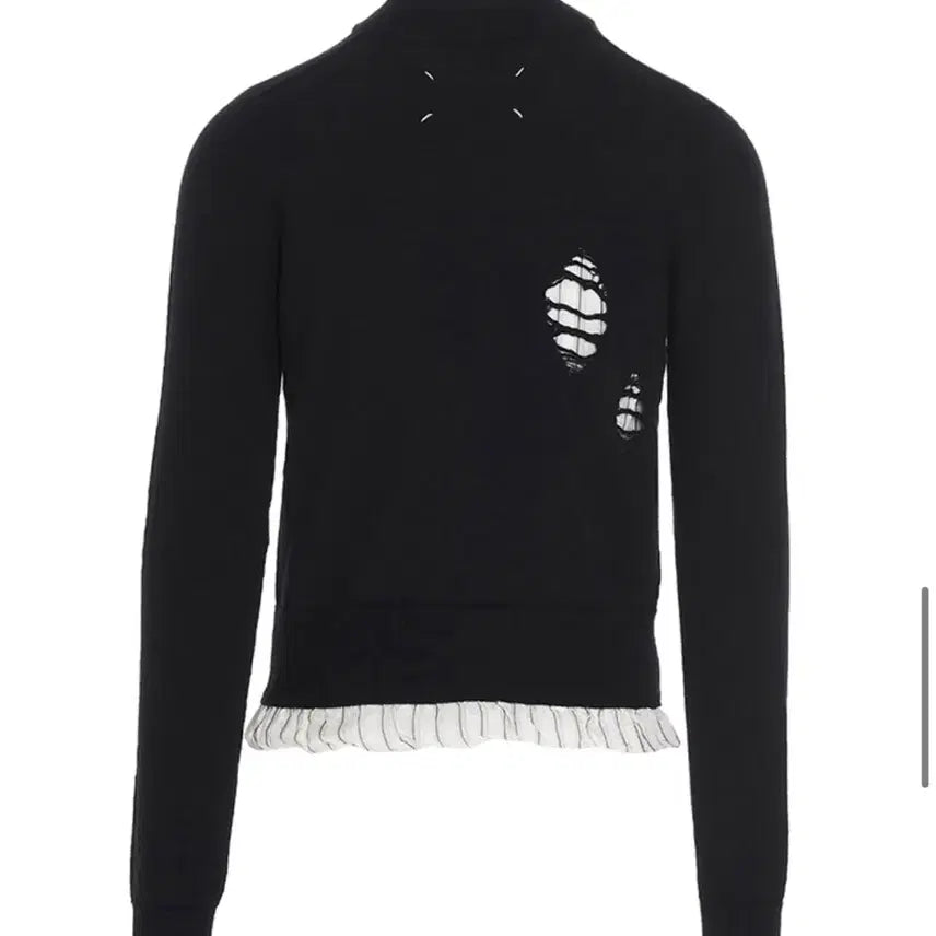 [BUNJANG] Maison Margiela Distressed Layered Knit Pullover / 마르지엘라 풀오버 레이어드 디스트레스드 니트