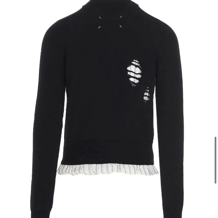 [BUNJANG] Maison Margiela Distressed Layered Knit Pullover / 마르지엘라 풀오버 레이어드 디스트레스드 니트