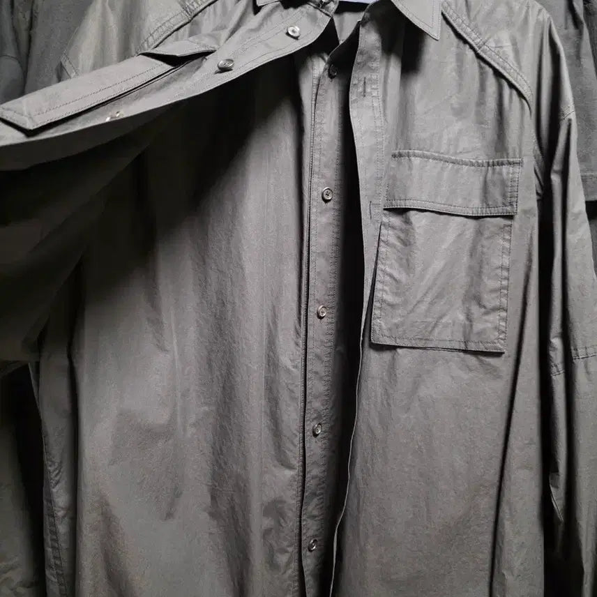 [BUNJANG] Juun.J 22SS Double Layered Shirt Size 48 / 준지 22ss 이중 레이어드 셔츠 48