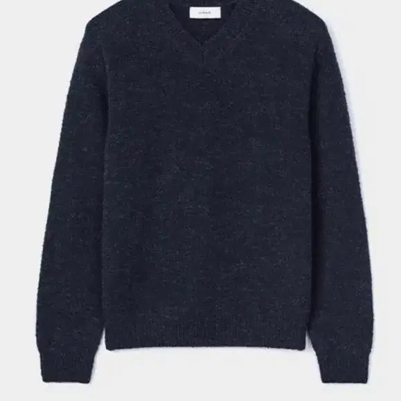 [BUNJANG] Lemard Wool Oversized V-Neck Knit Navy / 르마드 울 오버핏 V넥 니트(네이비)