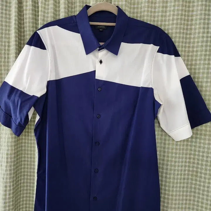 [BUNJANG] Jil Sander Navy/White Short Sleeve Shirt / 질샌더 네이비/화이트 반팔 셔츠