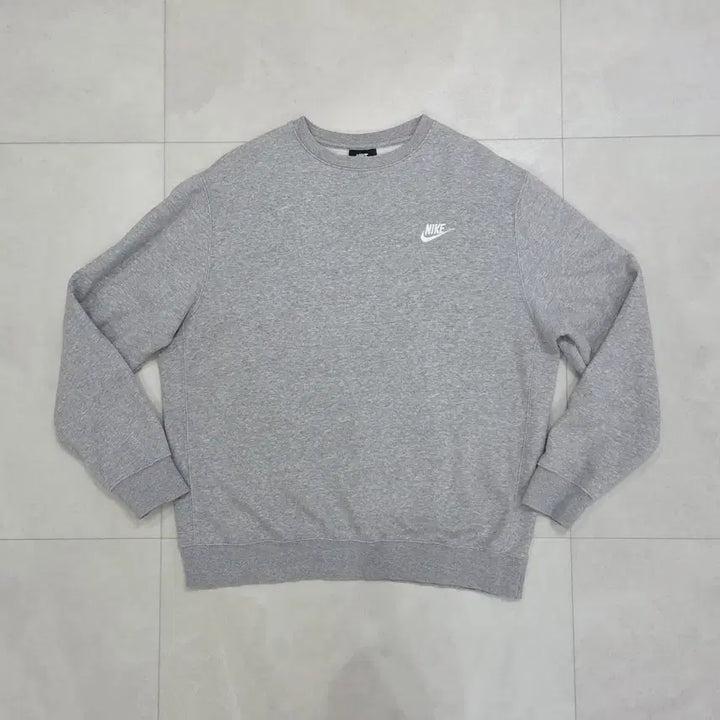 [BUNJANG] Nike Small Logo Sweatshirt Grey M / [M] 나이키 스몰 로고 맨투맨 그레이