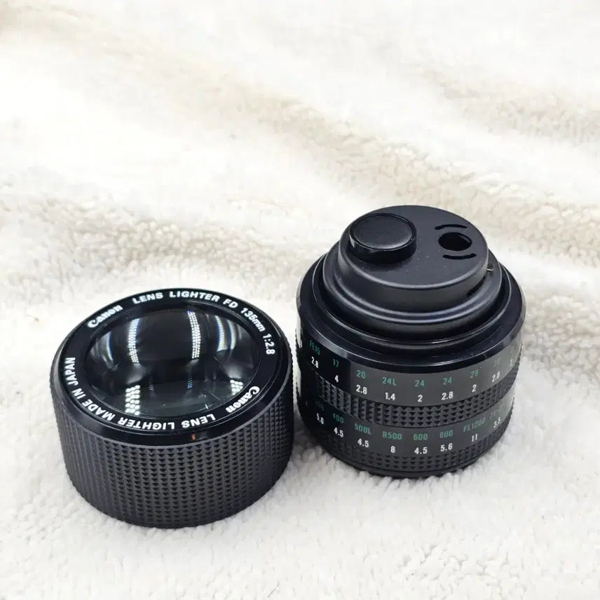 [BUNJANG] Canon FD 135mm Lens Gas Lighter with Loupe / 캐논 FD 135mm 렌즈형 가스 라이터 루페 겸용 필름카메라 필카