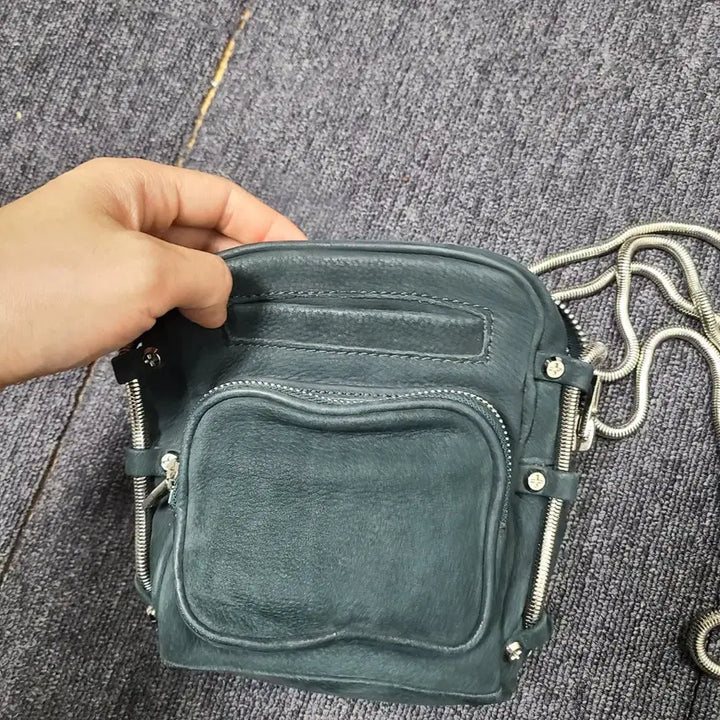 [BUNJANG] Alexander Wang Suede Leather Crossbody Bag / 알렉산더왕 스웨이드 레더 크로스백