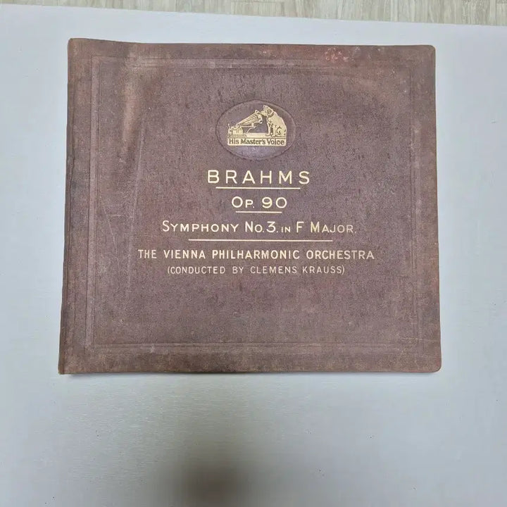[BUNJANG] Brahms Symphony No. 3 Clemens Krauss 78 RPM Vinyl Record Set / 브람스 교향곡 3번 OP.90 음반 클레멘스 크라우스 돌판 4장SET