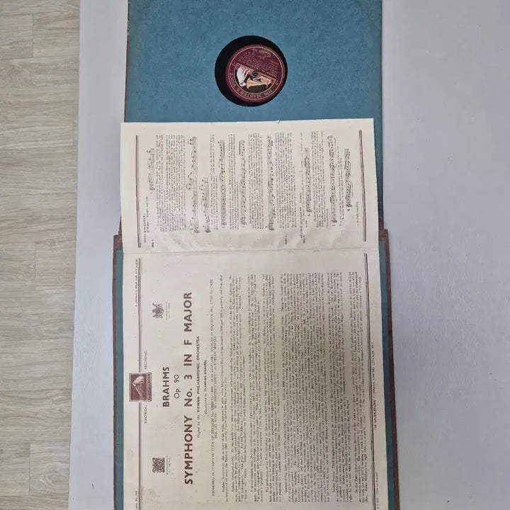 [BUNJANG] Brahms Symphony No. 3 Clemens Krauss 78 RPM Vinyl Record Set / 브람스 교향곡 3번 OP.90 음반 클레멘스 크라우스 돌판 4장SET