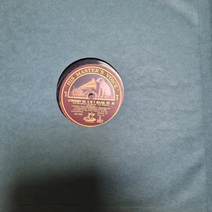 [BUNJANG] Brahms Symphony No. 3 Clemens Krauss 78 RPM Vinyl Record Set / 브람스 교향곡 3번 OP.90 음반 클레멘스 크라우스 돌판 4장SET