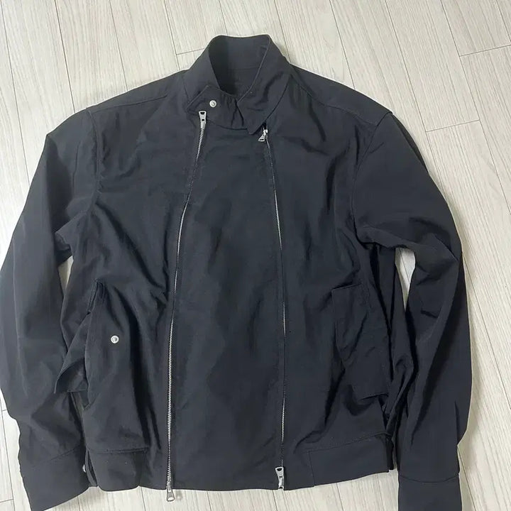 [BUNJANG] NUNARE EE Black Double Zipper Harrington Jacket / 누마레 ee 블랙 더블지퍼 해링턴자켓 판매합니다