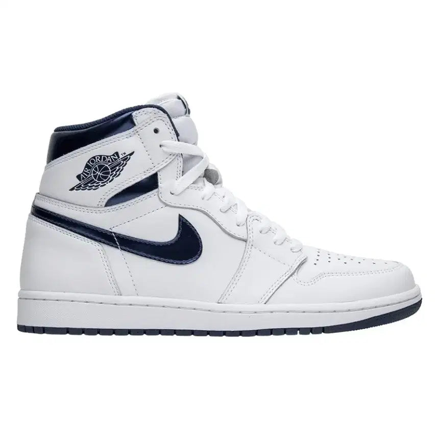 [BUNJANG] Nike Jordan 1 Retro High Metallic Navy Sneakers / 새상품) 조던 1 레트로 하이 메탈릭 네이비 250