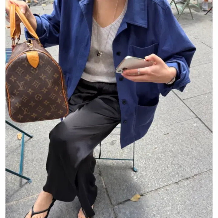 [BUNJANG] Mooneed Work Jacket - Blue / 무니드 워크자켓 블루