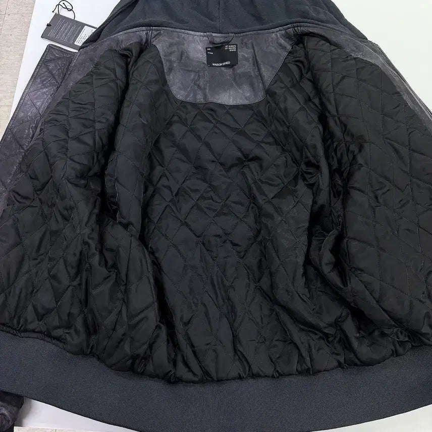 [BUNJANG] Maison Mineed Crack Fold Leather Hooded Jacket / [L] 메종미네드 자켓 CRACK FOLD LEATHER HOOD-1