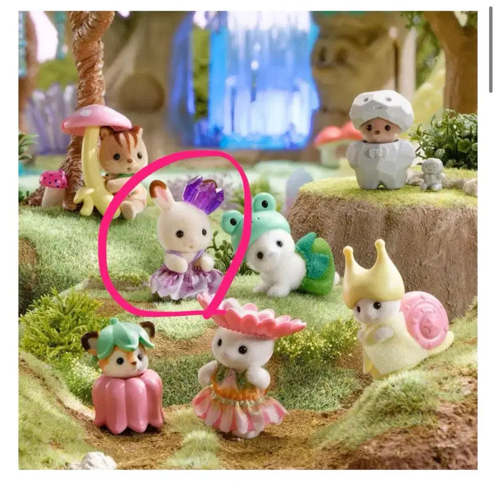 [BUNJANG] Sylvanian Families Baby Forest Fairy Blind Box Amethyst Rabbit / 실바니안 패밀리 아기 요정의 숲 블라인드팩 자수정 토끼