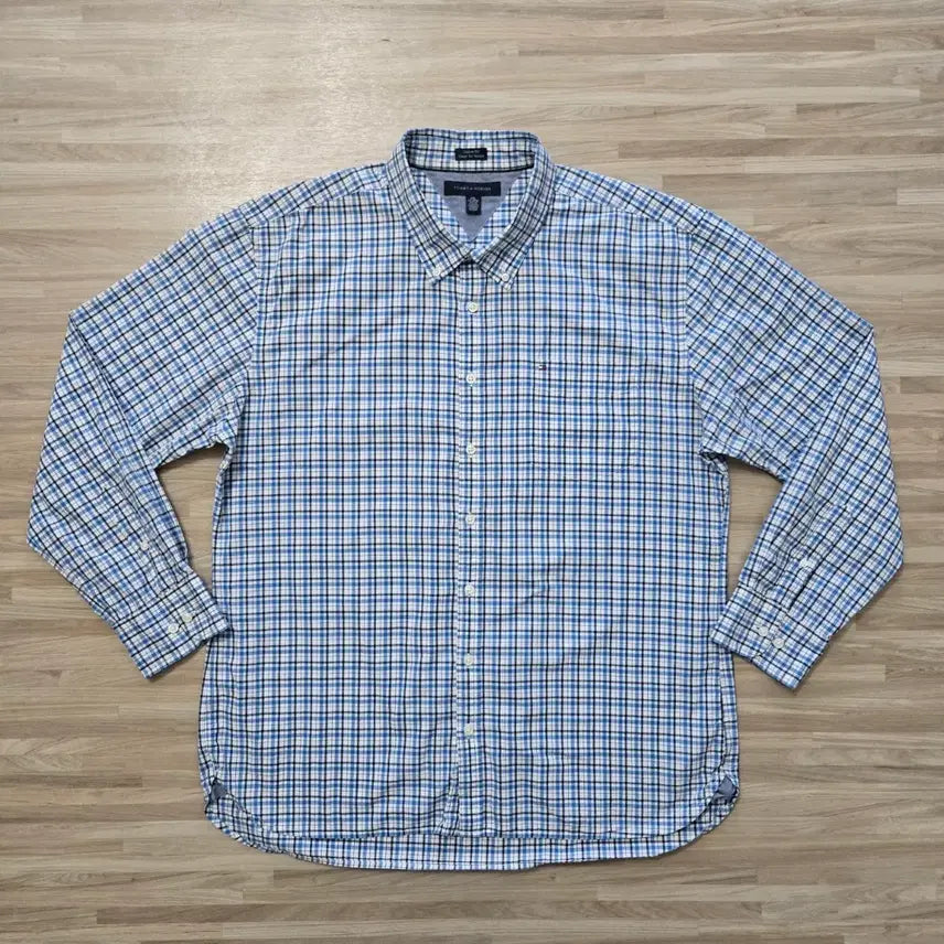 [BUNJANG] Tommy Hilfiger Plaid Long Sleeve Shirt / 110) 타미힐피거 체크 긴팔 셔츠