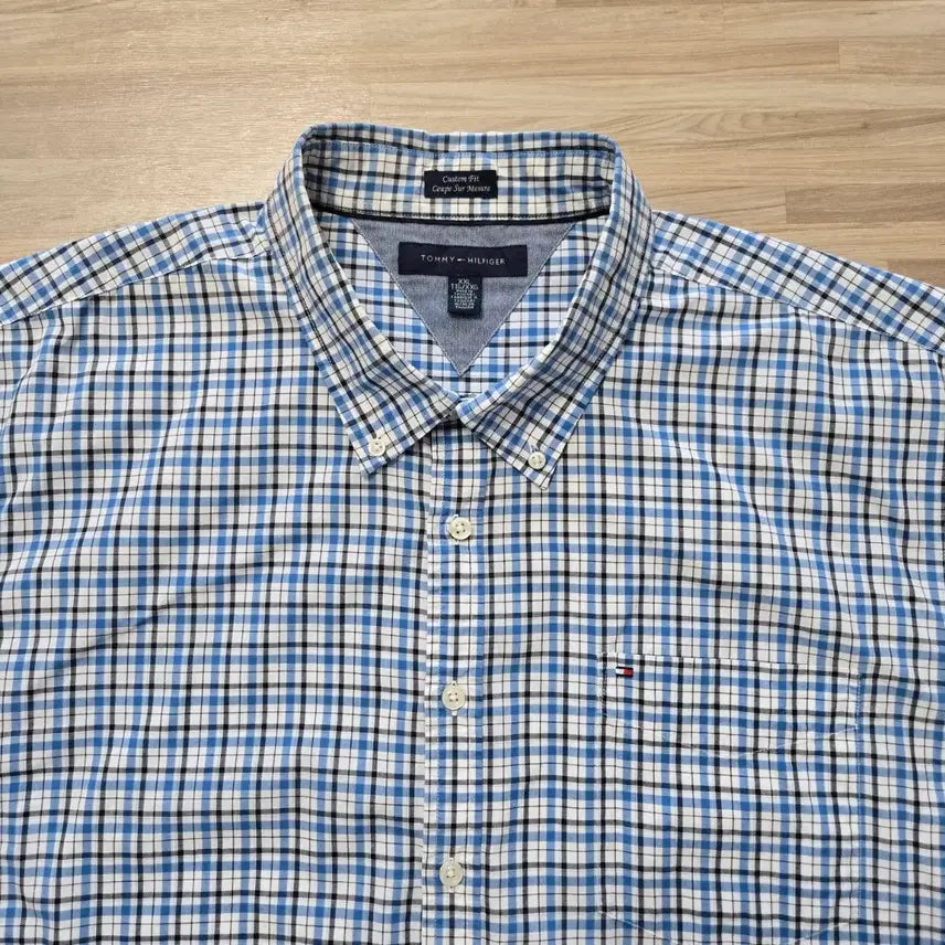 [BUNJANG] Tommy Hilfiger Plaid Long Sleeve Shirt / 110) 타미힐피거 체크 긴팔 셔츠