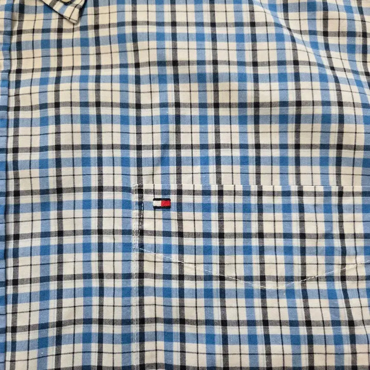 [BUNJANG] Tommy Hilfiger Plaid Long Sleeve Shirt / 110) 타미힐피거 체크 긴팔 셔츠