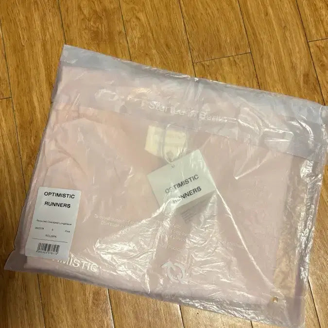 [BUNJANG] Optimistic Runners Oversized Long Sleeve Shirt / 옵티미스틱러너스 롱슬리브 S 핑크